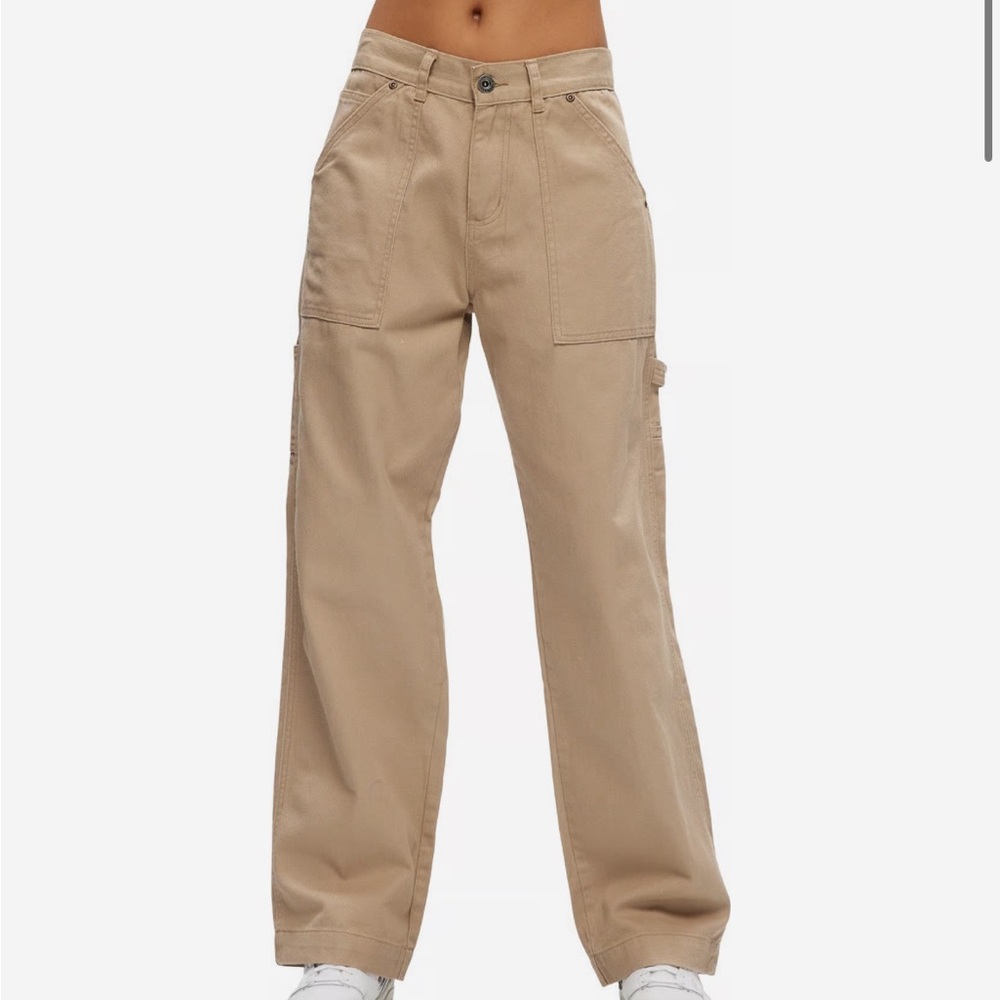 NWT Kuwalla-Tee Baggy Low Rise Carpenter Pant - Taupe